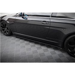 Maxton - RAJOUTS DES BAS DE CAISSE POUR BMW M6 E63 Noir Brillant