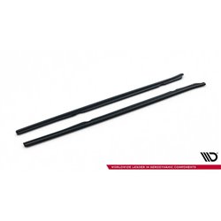 Maxton - RAJOUTS DES BAS DE CAISSE POUR BMW M6 E63 Noir Brillant