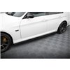 Maxton - RAJOUTS DES BAS DE CAISSE POUR BMW 3 E90/91 MPACK Noir Brillant
