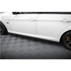 Maxton - RAJOUTS DES BAS DE CAISSE POUR BMW 3 E90/91 MPACK Noir Brillant