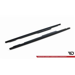Maxton - RAJOUTS DES BAS DE CAISSE POUR BMW 3 E90/91 MPACK Noir Brillant
