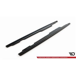 Maxton - RAJOUTS DES BAS DE CAISSE POUR BMW 3 E90/91 MPACK Noir Brillant