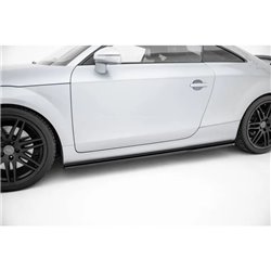 Maxton - Rajouts Des Bas De Caisse Pour V.1 Audi TT S / TT S-Line 8J Facelift Noir Brillant