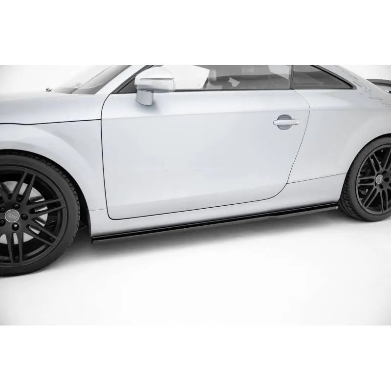 Maxton - Rajouts Des Bas De Caisse Pour V.1 Audi TT S / TT S-Line 8J Facelift Noir Brillant