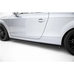 Maxton - Rajouts Des Bas De Caisse Pour V.1 Audi TT S / TT S-Line 8J Facelift Noir Brillant