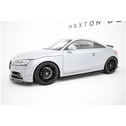 Maxton - Rajouts Des Bas De Caisse Pour V.1 Audi TT S / TT S-Line 8J Facelift Noir Brillant