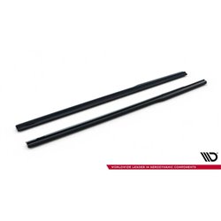 Maxton - Rajouts Des Bas De Caisse Pour V.1 Audi TT S / TT S-Line 8J Facelift Noir Brillant