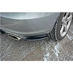 Maxton - LAME DU PARE-CHOCS ARRIERE V.1 MERCEDES-BENZ SLK R172 Noir Brillant