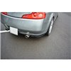 Maxton - LAME DU PARE-CHOCS ARRIERE INFINITI G35 COUPE Noir Brillant
