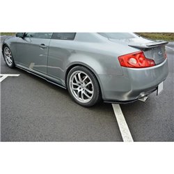 Maxton - LAME DU PARE-CHOCS ARRIERE INFINITI G35 COUPE Noir Brillant