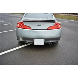 Maxton - LAME DU PARE-CHOCS ARRIERE INFINITI G35 COUPE Noir Brillant
