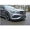 Maxton - LAME DU PARE-CHOCS AVANT / SPLITTER V.1 MERCEDES-BENZ CLA C117 AMG-LINE FACELIFT Noir Brillant