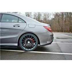 Maxton - LAME DU PARE-CHOCS ARRIERE MERCEDES-BENZ CLA C117 AMG-LINE FACELIFT Noir Brillant