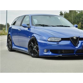 Maxton - SET DES DIFFUSEUR DES BAS DE CAISSE ALFA ROMEO 156 GTA Noir Brillant