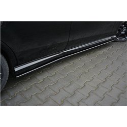 Maxton - SET DES DIFFUSEUR DES BAS DE CAISSE MERCEDES-BENZ E63 AMG W212 Noir Brillant