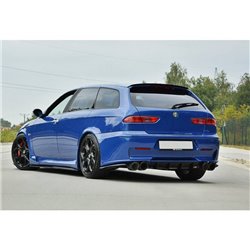 Maxton - LAME DU PARE-CHOCS ARRIERE ALFA ROMEO 156 GTA SW Noir Brillant