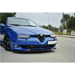 Maxton - LAME DU PARE-CHOCS AVANT / SPLITTER V.1 ALFA ROMEO 156 GTA Noir Brillant