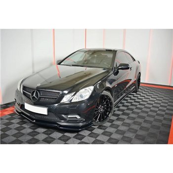 Maxton - Set Des Diffuseur Des Bas De Caisse Mercedes-Benz E-Class W207 Coupe AMG-Line Noir Brillant