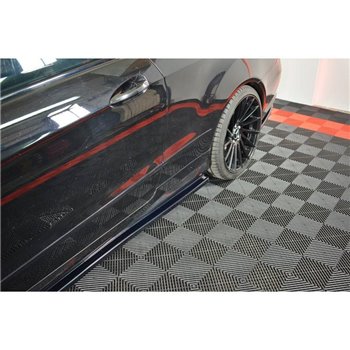 Maxton - Set Des Diffuseur Des Bas De Caisse Mercedes-Benz E-Class W207 Coupe AMG-Line Noir Brillant