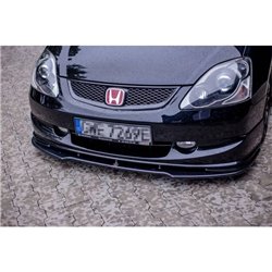 Maxton - LAME DU PARE-CHOCS AVANT / SPLITTER V.1 HONDA CIVIC EP3 (MK7) TYPE-R/S FACELIFT Noir Brillant
