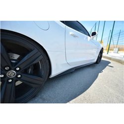 Maxton - SET DES DIFFUSEUR DES BAS DE CAISSE CHEVROLET CAMARO 6TH-GEN. PHASE-I 2SS COUPE Noir Brillant
