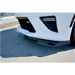 Maxton - LAME DU PARE-CHOCS AVANT / SPLITTER V.1 CHEVROLET CAMARO 6TH-GEN. PHASE-I 2SS COUPE Noir Brillant
