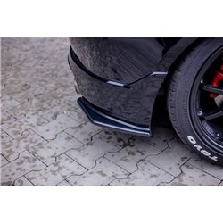 Maxton - LAME DU PARE-CHOCS ARRIERE HONDA CIVIC EP3 (MK7) TYPE-R/S FACELIFT Noir Brillant