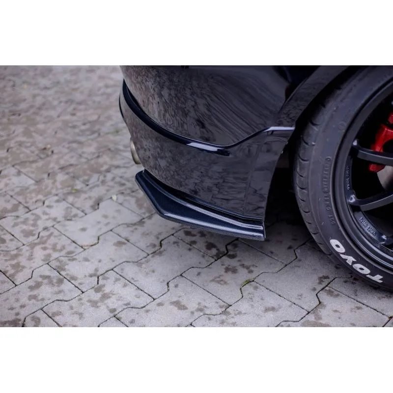 Maxton - LAME DU PARE-CHOCS ARRIERE HONDA CIVIC EP3 (MK7) TYPE-R/S FACELIFT Noir Brillant