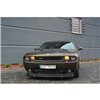 Maxton - HYBRID LAME DU PARE-CHOCS AVANT V.1 DODGE CHALLENGER MK3. PHASE-I SRT8 COUPE ABS+Noir Brillant