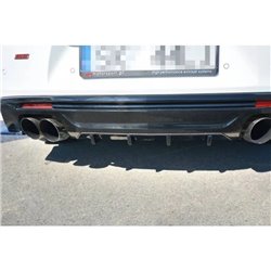 Maxton - RAJOUT DU PARE-CHOCS ARRIERE CHEVROLET CAMARO 6TH-GEN. PHASE-I 2SS COUPE Noir Brillant