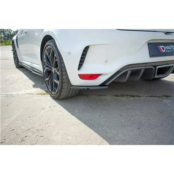 Maxton - LAME DU PARE-CHOCS ARRIERE Renault Megane IV RS Noir Brillant