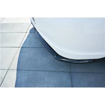 Maxton - LAME DU PARE-CHOCS ARRIERE PORSCHE CAYMAN S 987C Noir Brillant