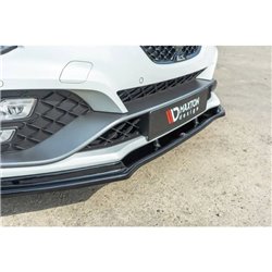 Maxton - LAME DU PARE-CHOCS AVANT / SPLITTER V.1 Renault Megane IV RS Noir Brillant