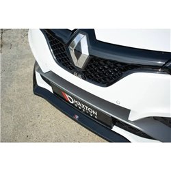 Maxton - LAME DU PARE-CHOCS AVANT / SPLITTER V.2 Renault Megane IV RS Noir Brillant