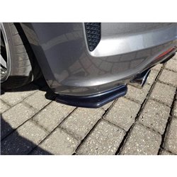 Maxton - LAME DU PARE-CHOCS ARRIERE VOLKSWAGEN SCIROCCO MK.3 R FACELIFT Noir Brillant