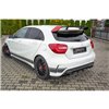 Maxton - LAME DU PARE-CHOCS ARRIERE Mercedes A45 AMG W176 Noir Brillant
