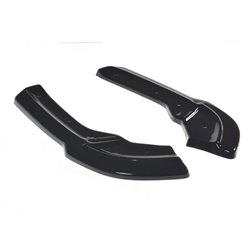 Maxton - LAME DU PARE-CHOCS ARRIERE Mercedes A45 AMG W176 Noir Brillant