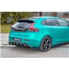 Maxton - LAME DU PARE-CHOCS ARRIERE Volvo V40 R-design Noir Brillant
