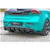 Maxton - LAME DU PARE-CHOCS ARRIERE Volvo V40 R-design Noir Brillant