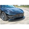 Maxton - Lame du pare-chocs avant / Splitter Tesla Model 3 Noir Brillant