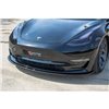 Maxton - Lame du pare-chocs avant / Lame Tesla Model 3 Noir Brillant