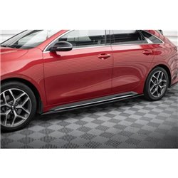 Maxton - Set des diffiseur des bas de caisse Kia Ceed GT / GT-Line Mk3 / Proceed Mk1 Noir Brillant