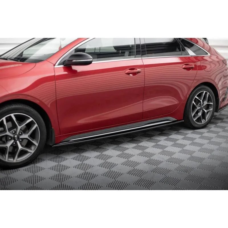 Maxton - Set des diffiseur des bas de caisse Kia Ceed GT / GT-Line Mk3 / Proceed Mk1 Noir Brillant