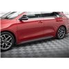 Maxton - Set des diffiseur des bas de caisse Kia Ceed GT / GT-Line Mk3 / Proceed Mk1 Noir Brillant
