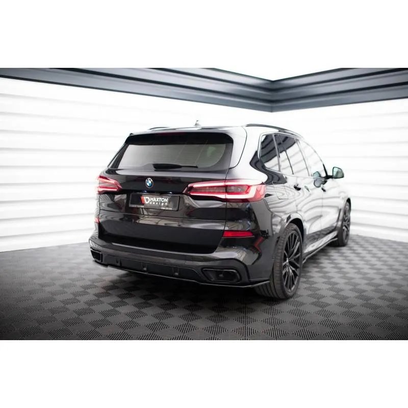 Maxton - Arriere Splitter BMW X5 G05 M-pack Noir Brillant