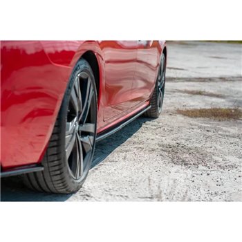Maxton - Set des diffuseur des bas de caisse Peugeot 508 Mk2 Noir Brillant