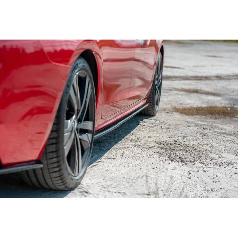 Maxton - Set des diffuseur des bas de caisse Peugeot 508 Mk2 Noir Brillant