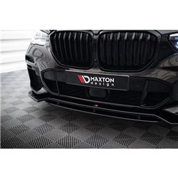 Maxton - Lame du pare-chocs avant / Lame BMW X5 G05 M-pack Noir Brillant