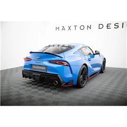Maxton - Lame du pare-chocs arriere V.2 Toyota Supra Mk5 Noir Brillant