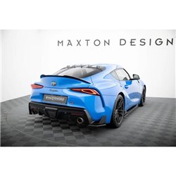 Maxton - Lame du pare-chocs arriere V.2 Toyota Supra Mk5 Noir Brillant